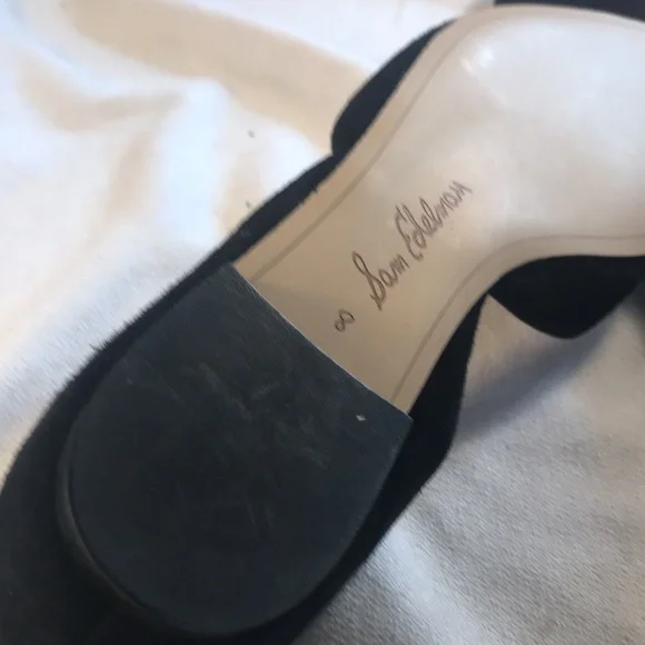 Sam Edelman Rodney Women’s Black Suede Slip On Pointy Toe Ballet Flats Size 8